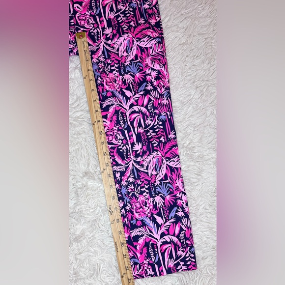LILLY PULITZER Kelly Skinny Ankle Pants Swing Of Things In Navy/Pink Women’s 2 - Picture 4 of 12